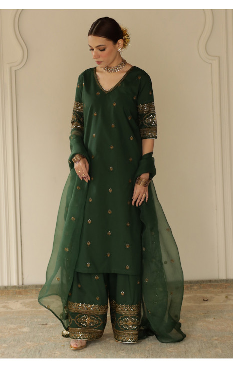 Bottle Green Outfit